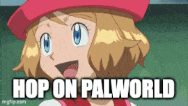 Palworld Pokemon GIF - Palworld Pokemon Hop On Palworld GIFs