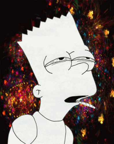 Stoned Bart Simpson GIF - Stoned Bart Simpson The Simpson GIFs