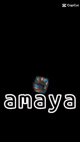 a picture of a maya explosion with a black background