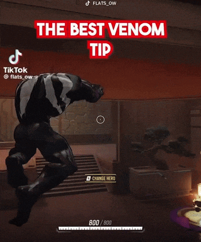 a video of venom jumping in the air with the caption " the best venom tip "