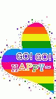 Go Go Happy GIF - Go Go Happy Heart GIFs