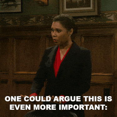 One Could Argue This Is Even More Important I Think It'S Very Funny Olivia GIF - One Could Argue This Is Even More Important I Think It'S Very Funny Olivia Frasier GIFs