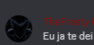 a black circle with a devil 's head on it and the words the frosty eu ja te dei