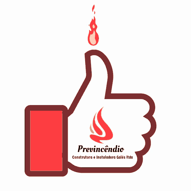an illustration of a thumbs up sign with a fire above it