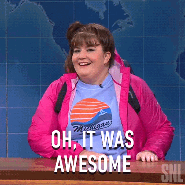 Oh It Was Awesome Carrie Krum GIF - Oh It Was Awesome Carrie Krum Aidy Bryant GIFs
