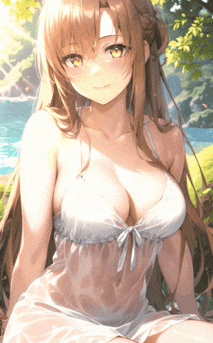 a girl in a white dress sits in front of the ocean