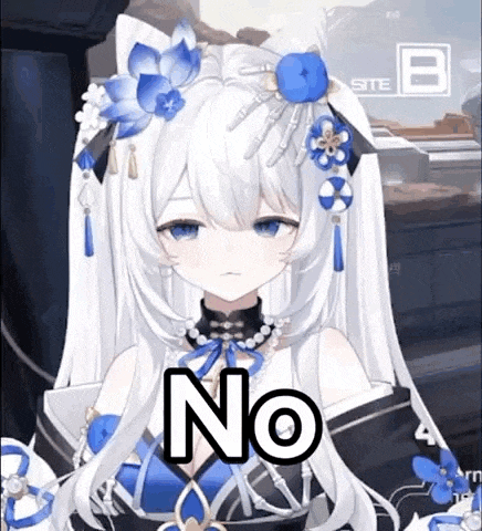 a girl with white hair and blue eyes is wearing a flower in her hair and a necklace .
