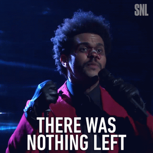 There Was Nothing Left The Weeknd GIF - There Was Nothing Left The Weeknd Saturday Night Live GIFs