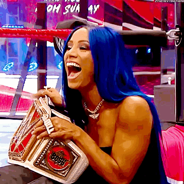 Sasha Banns Raw Womens Champion GIF - Sasha Banns Raw Womens Champion Sasha Banks GIFs