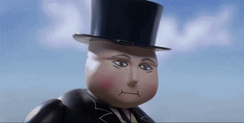 a cartoon character is wearing a top hat and suit
