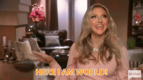 Here I Am World Happy GIF - Here I Am World Happy Excited GIFs