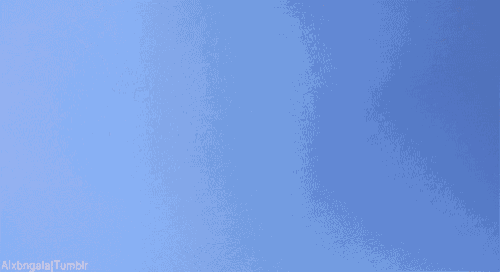 a kitten is jumping in the air with a blue background