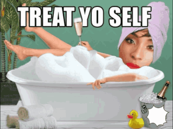 Saquinon Lehie Treat Yo Self GIF - Saquinon Lehie Treat Yo Self Takinga Bath GIFs