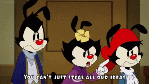 Animaniacs Dot Warner GIF - Animaniacs Dot Warner You Cant Just Steal All Our Ideas GIFs
