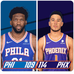 Philadelphia 76ers (109) Vs. Phoenix Suns (114) Post Game GIF - Nba Basketball Nba 2021 GIFs