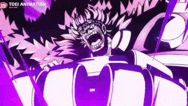 a toei animation logo is on the bottom of a cartoon