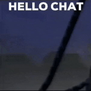 a screenshot of a video game with the words hello chat