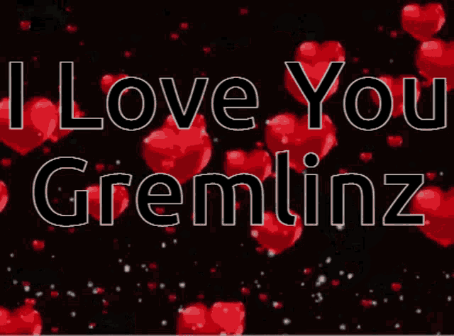 a sign that says i love you gremlinz