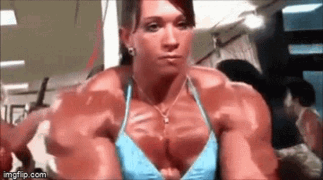 Female Bodybuilders Muscle Girl GIF - Female Bodybuilders Muscle Girl Buff Girl GIFs