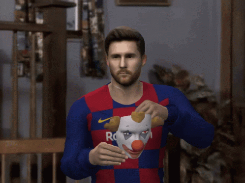 Lionel Messi Messi Clown GIF - Lionel Messi Messi Clown Lionel Messi Clown GIFs