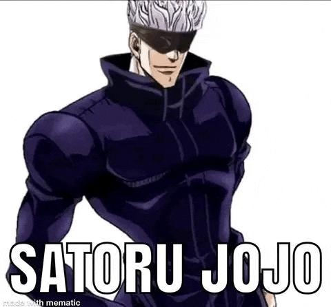 satoru jojo is a cartoon character from jojo 's bizarre adventure and is wearing a purple jacket .