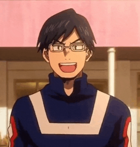a close up of a person wearing glasses and a sweater .