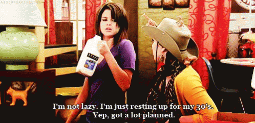 Got A Lot Planned GIF - Wizards Of Waverly Place Resting Up Not Lazy GIFs