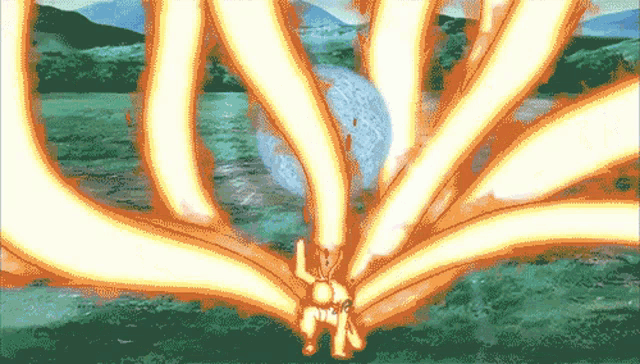 a pixelated image of a person being attacked by fire
