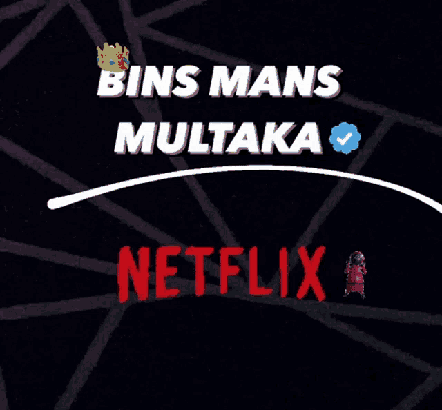 a poster that says bins mans multaka on it