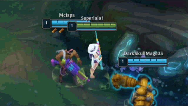 a screenshot of a video game with the name darkskull mage33 visible