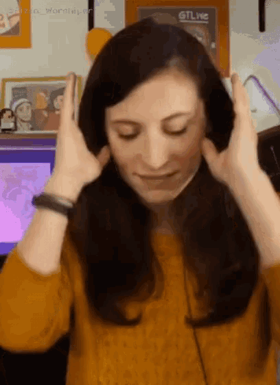 Stephanie Patrick Fixing Hair GIF