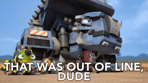 That Was Out Of Line Dude Ton Ton GIF - That Was Out Of Line Dude Ton Ton Waldo GIFs