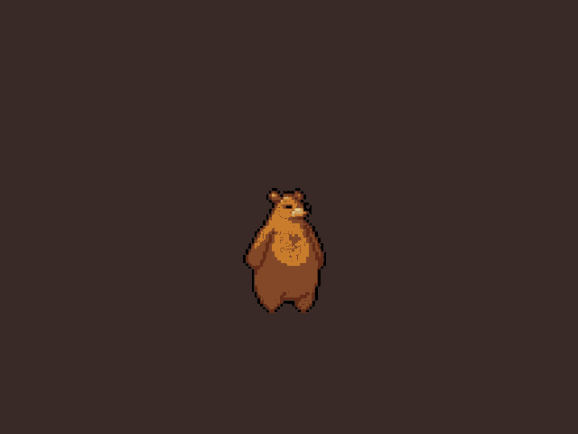a pixel art drawing of a rainbow on a dark background .
