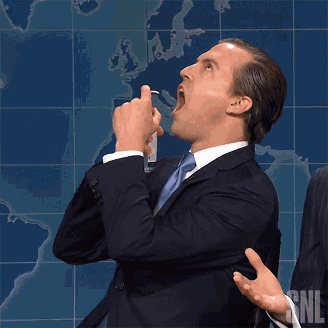 Sanitizer Does Taste Good Eric Trump GIF - Sanitizer Does Taste Good Eric Trump Saturday Night Live GIFs