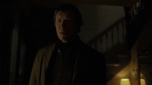 a man in a dark room says " i 'm going out mama "