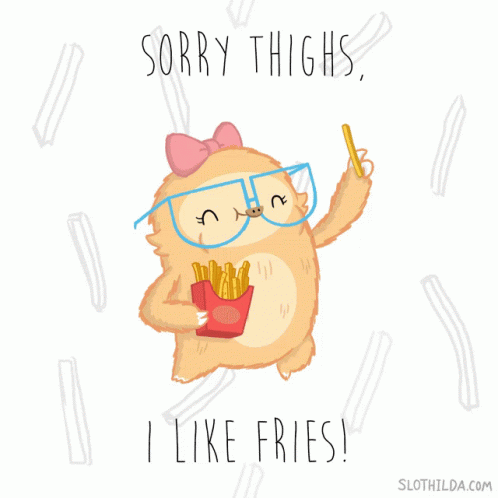 Thighs French Fries GIF - Thighs French Fries Fries GIFs