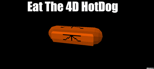 a poster that says eat the 4d hotdog on it