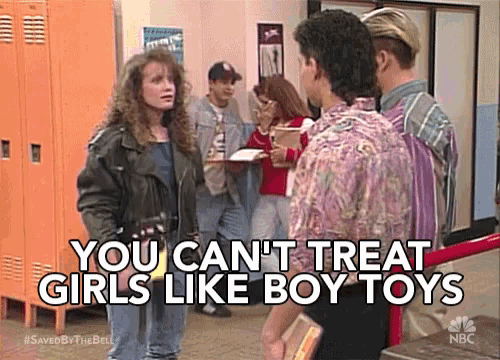 You Cant Treat Girls Like Boy Toys Point Out GIF - You Cant Treat Girls Like Boy Toys Point Out Advocate GIFs