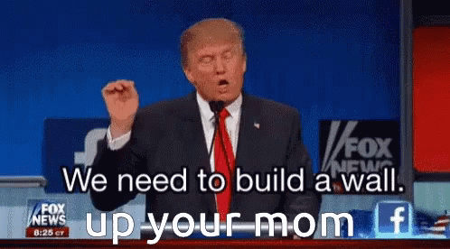 Donald Trump Up Your Mom GIF - Donald Trump Up Your Mom Build A Wall GIFs