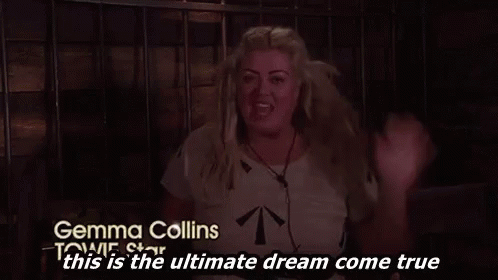 Gemma Collins Im A Celeb GIF - Gemma Collins Im A Celeb Dream GIFs