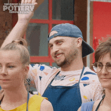 Raising A Hand The Great Canadian Pottery Throw Down GIF - Raising A Hand The Great Canadian Pottery Throw Down Putting Up A Hand GIFs