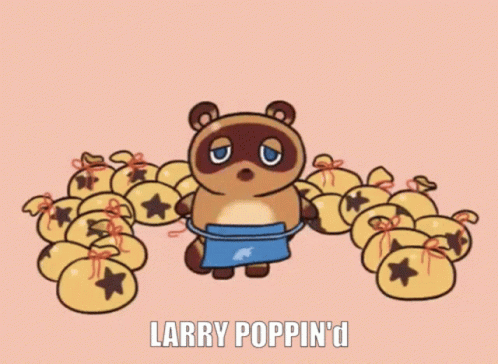 Larry Poppin GIF - Larry Poppin Tomnook GIFs