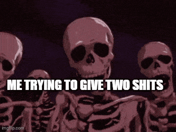 a group of skeletons are standing next to each other with their mouths open .