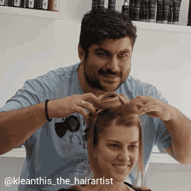 Hairdresser Happy GIF - Hairdresser Happy Haircut GIFs