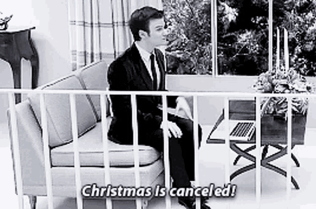 Glee Kurt Hummel GIF - Glee Kurt Hummel Christmas Is Canceled GIFs