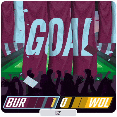 an illustration of a soccer game with a score of 1-0