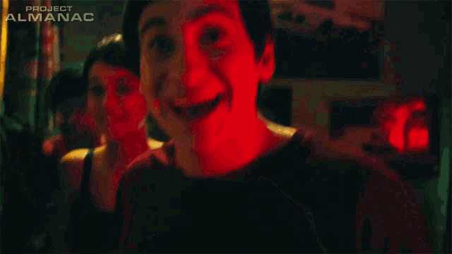 a man is giving a thumbs up in a project almanac video