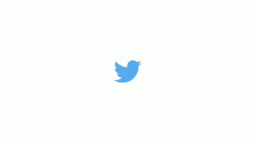 a twitter logo that is blue and white with a white circle in the middle
