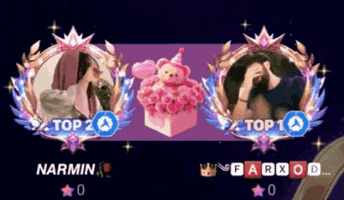 narmin and farxod are top 2 and top 1