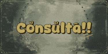 a sign that says consulta on it with a wreath around it